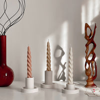 Thin Twisted Taper Candle-0