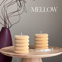 Round Ribbed Pillar Candle-3