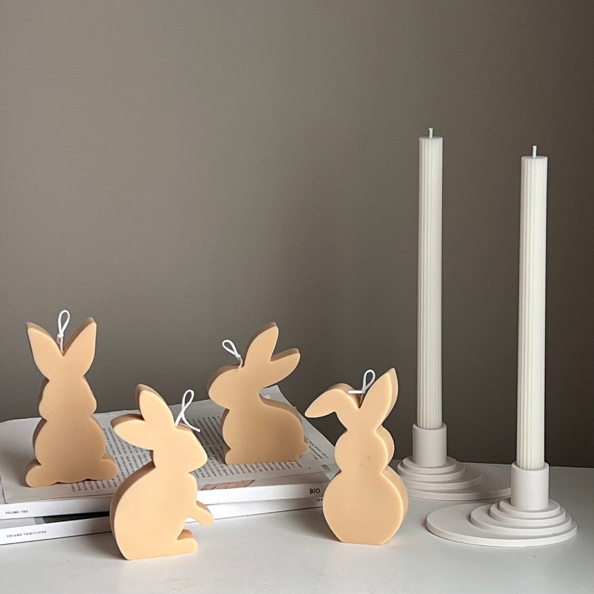 Easter Bunny Candle Set-2