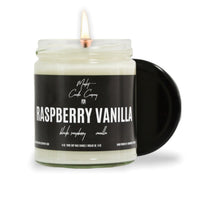 RASPBERRY VANILLA SOY WAX CANDLE