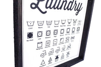 Laundry Symbols Wood Sign