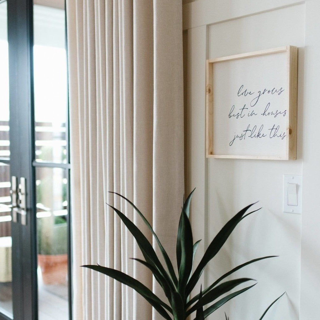 Love Grows Best in Houses Just Like This Wood Sign