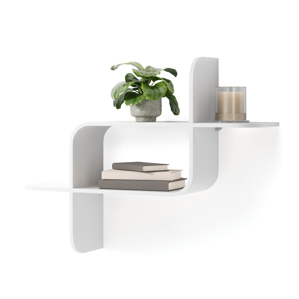 Montage Wall Shelf- White