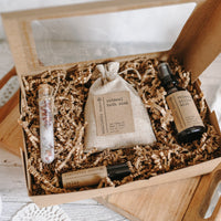 Gift Set - Pillow Spray, Relax Roller, Oatmeal Soak & Rose Test Tubes-0