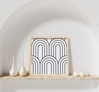 Rainbow Pattern Wood Sign