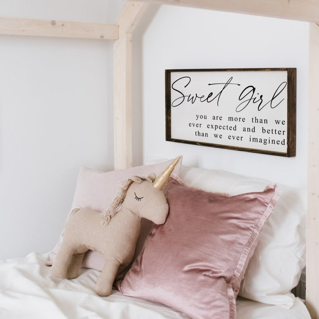 Sweet Girl Wood Sign