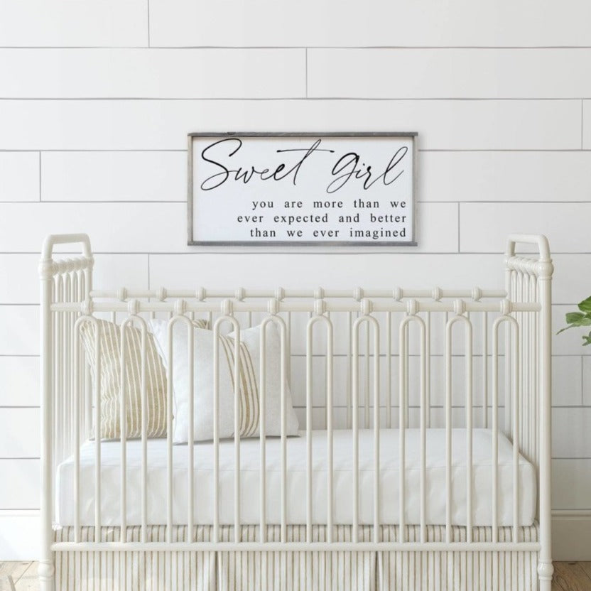 Sweet Girl Wood Sign