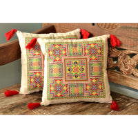 Needlepoint Tassel Pillow Cover-1