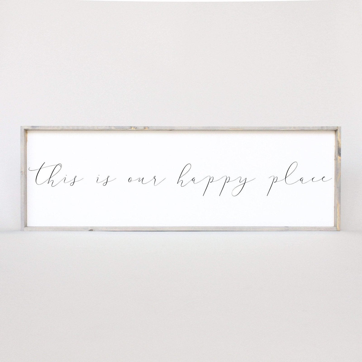 This Is Our Happy Place Wood Sign