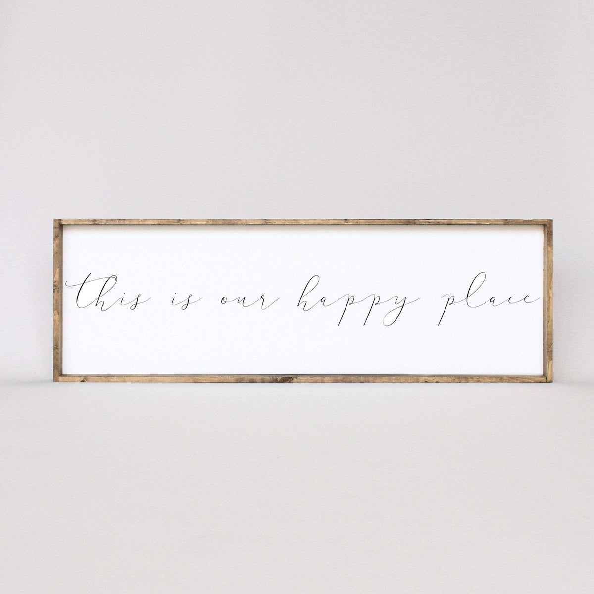 This Is Our Happy Place Wood Sign