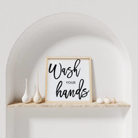 Wash Your Hands Wood Sign