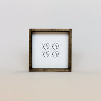 XOXO Wood Sign